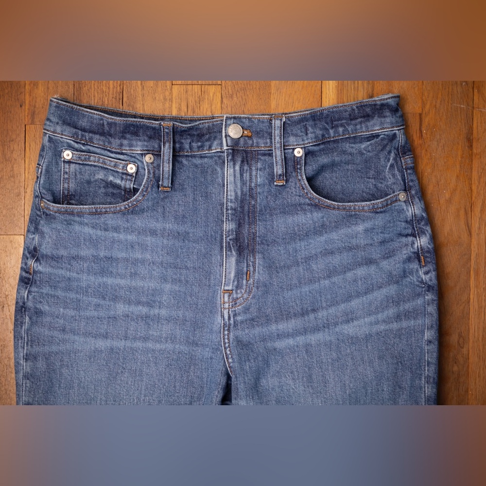 Madewell high rise, slim boyfriend jeans size 30 - Picture 2 of 13